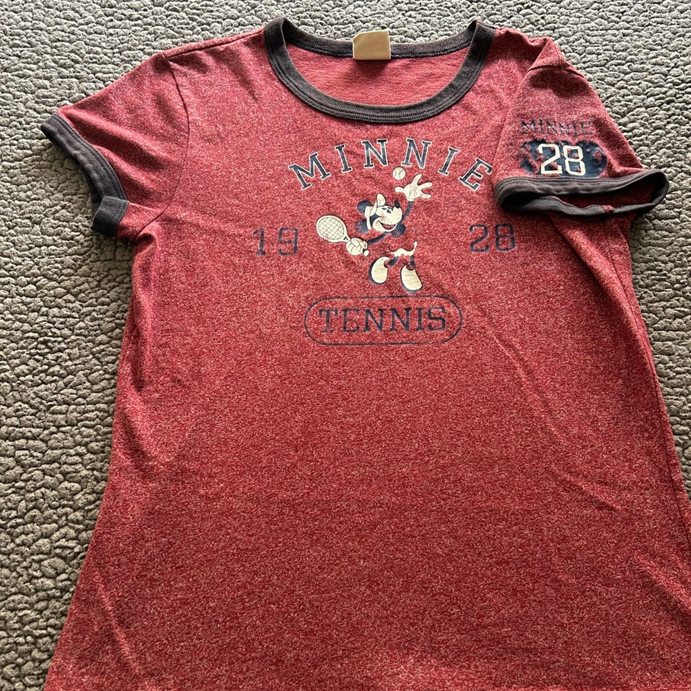 Disney Minnie Mouse Red and Black Kids T-Shirt
